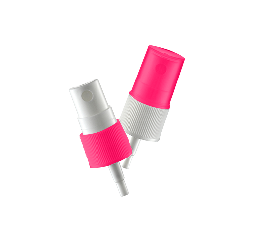 Fingerzerstäuber 14-1-20-410 mit pinkem Deckel und Verschluss